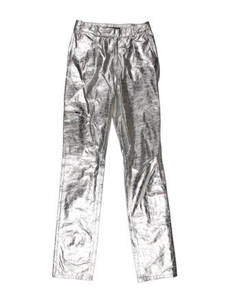 Zeynep Arçay Lambskin Straight Leg Pants