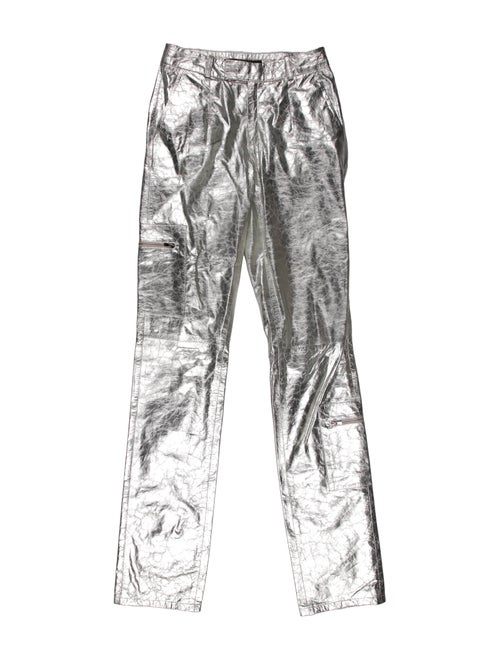 Zeynep Arçay Lambskin Straight Leg Pants