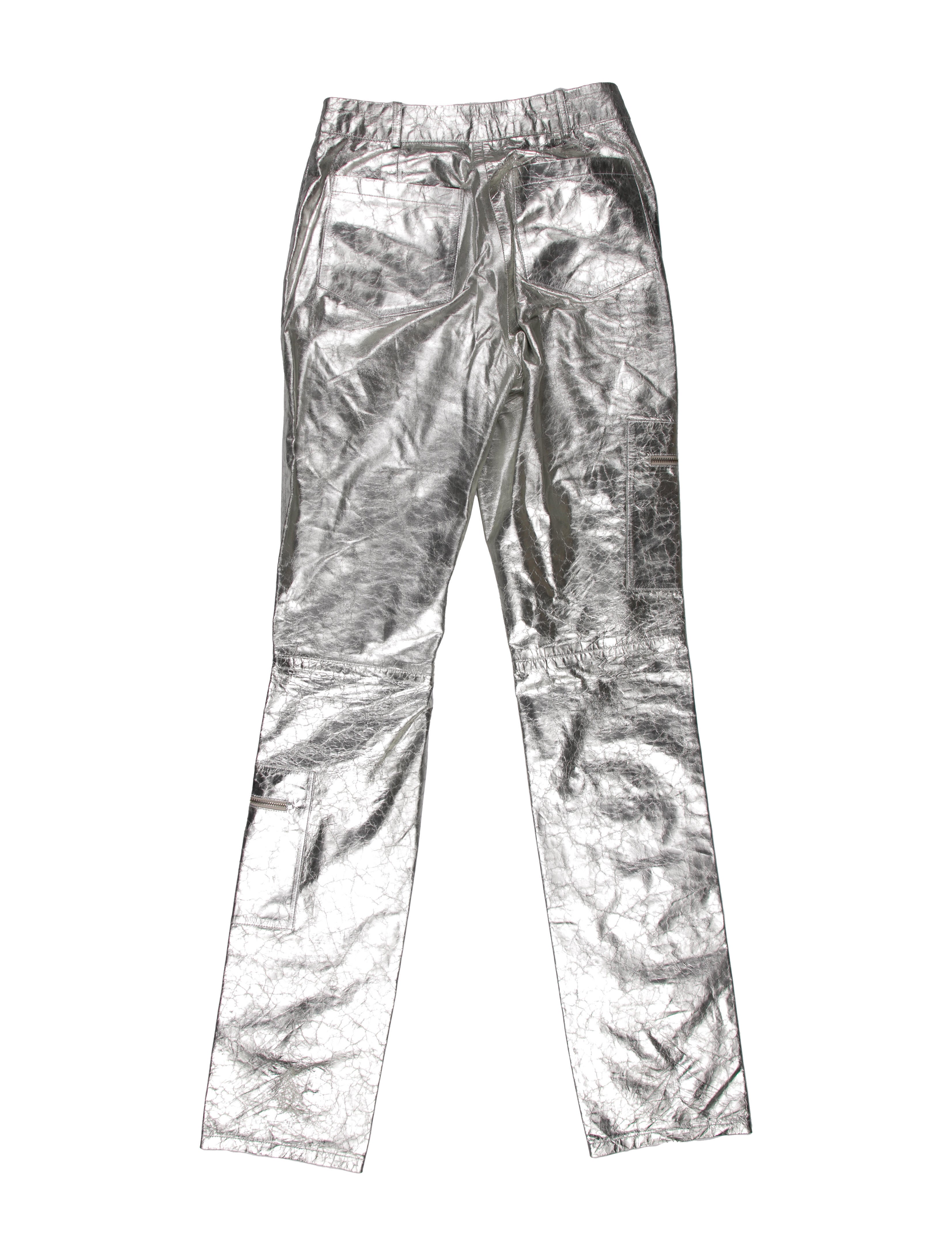 Zeynep Arçay Lambskin Straight Leg Pants