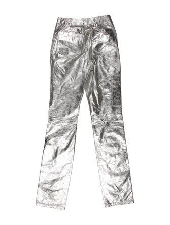 Zeynep Arçay Lambskin Straight Leg Pants