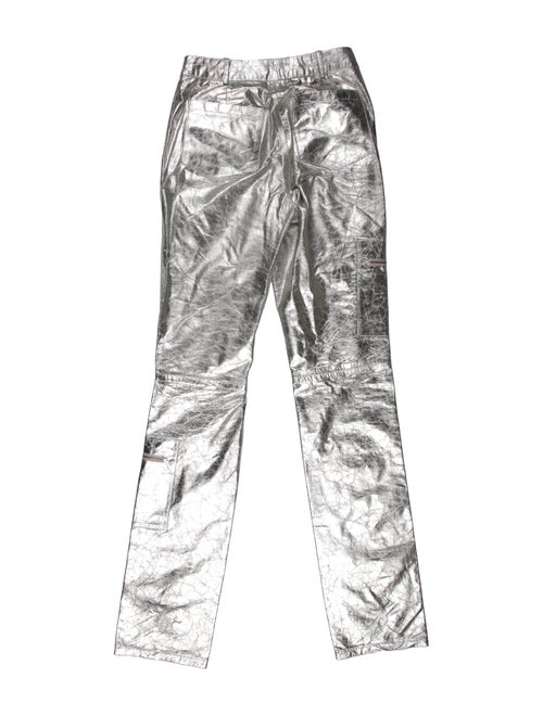 Zeynep Arçay Lambskin Straight Leg Pants