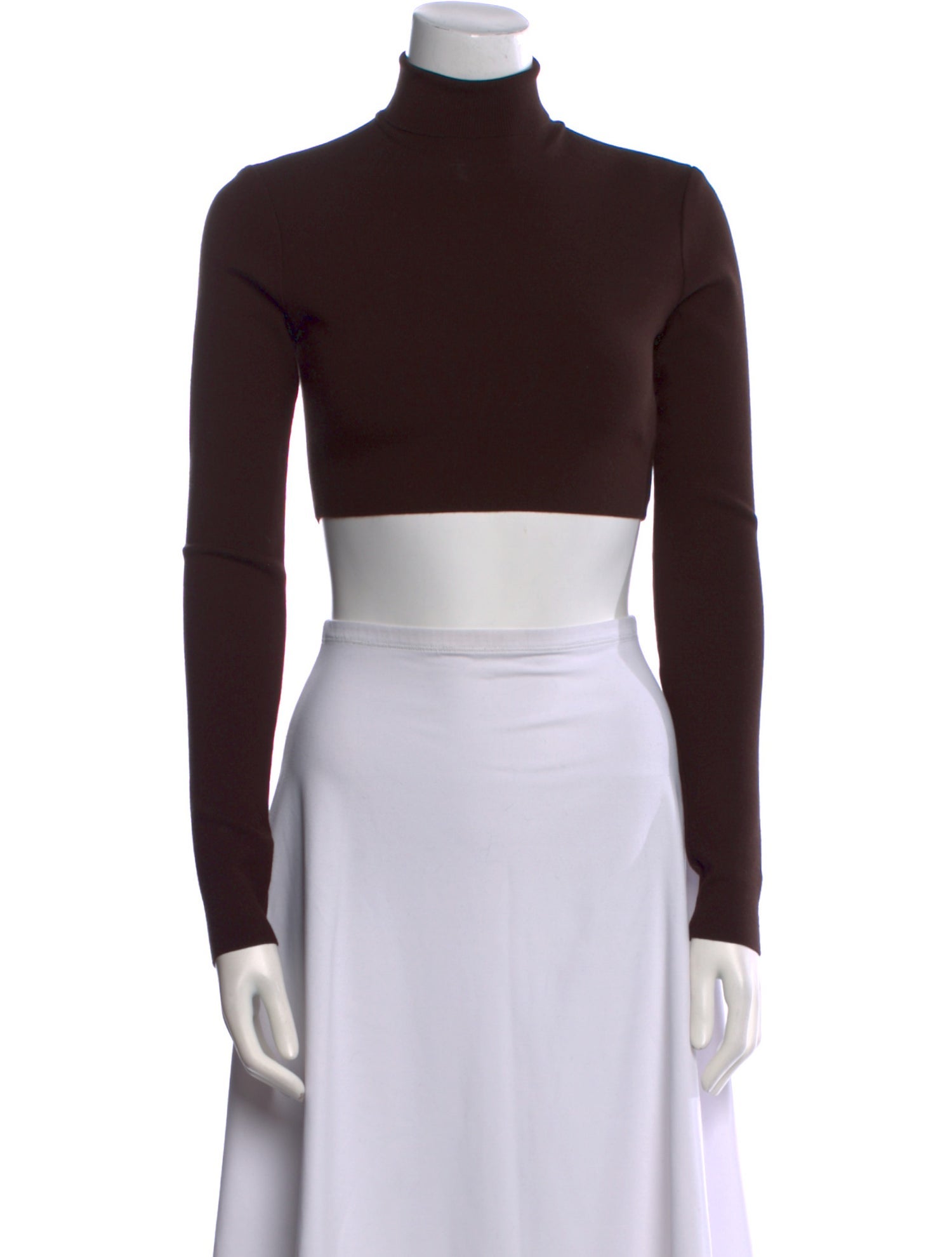 Zeynep Arçay Turtleneck Long Sleeve Crop Top