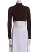 Zeynep Arçay Turtleneck Long Sleeve Crop Top