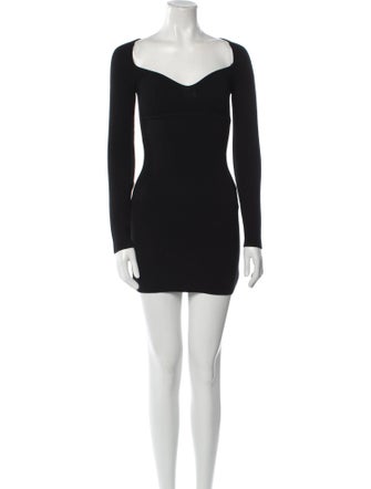 Zeynep Arçay Square Neckline Mini Dress