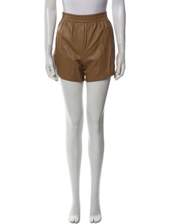 Zeynep Arçay Lambskin Mini Shorts