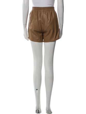 Zeynep Arçay Lambskin Mini Shorts