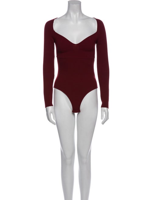 Zeynep Arçay V-Neck Long Sleeve Bodysuit
