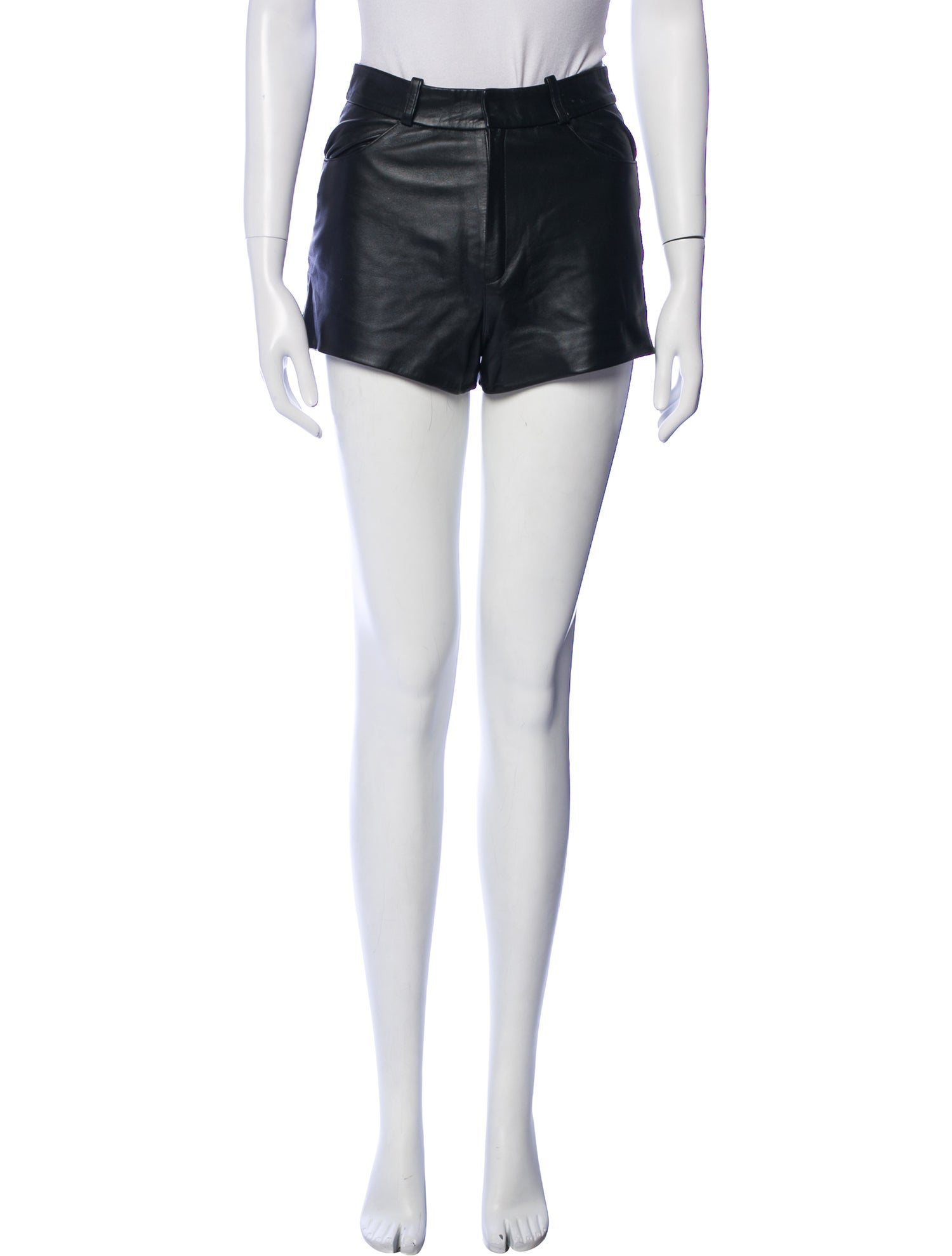 Zeynep Arçay Lambskin Mini Shorts