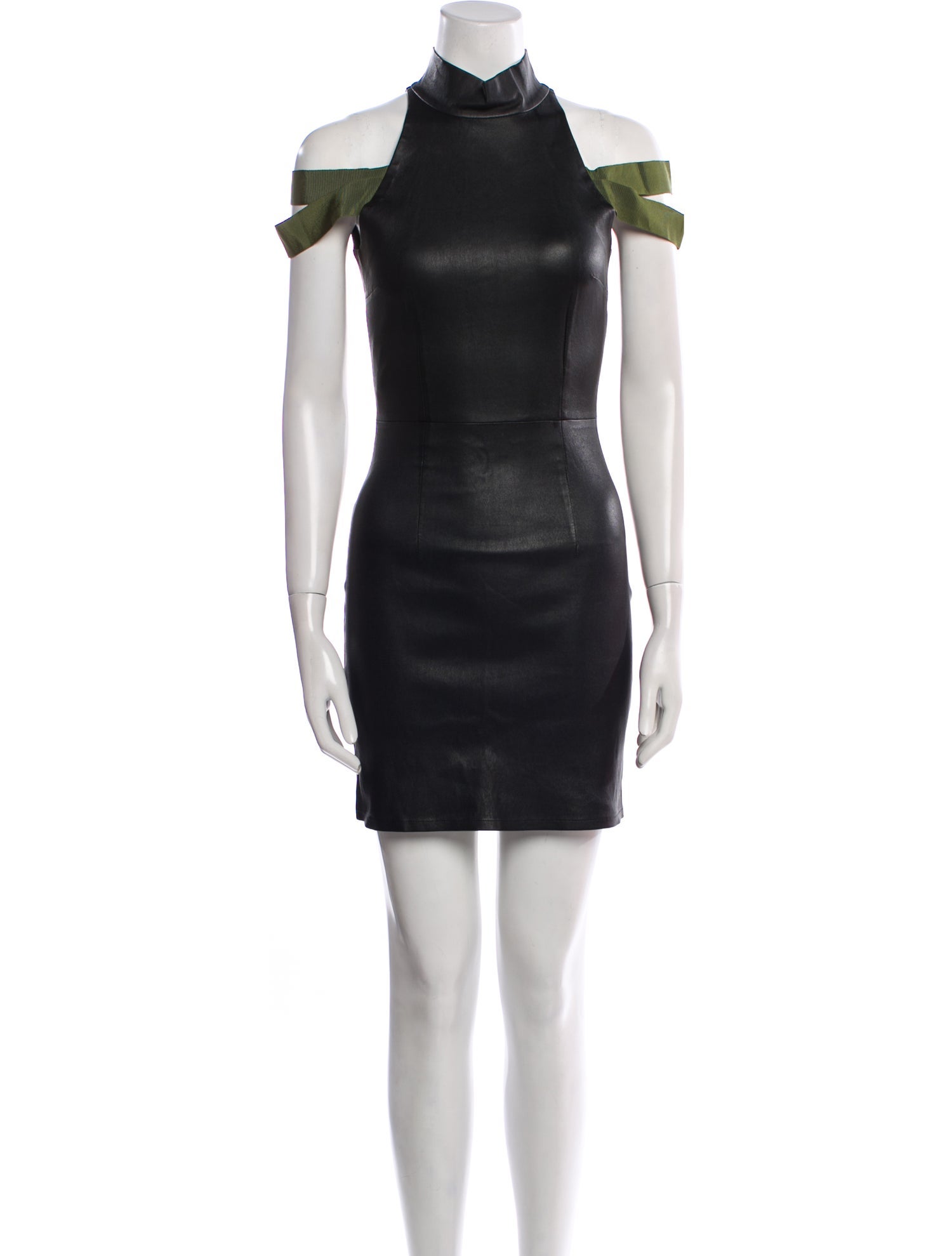 Zeynep Arçay Leather Mini Dress