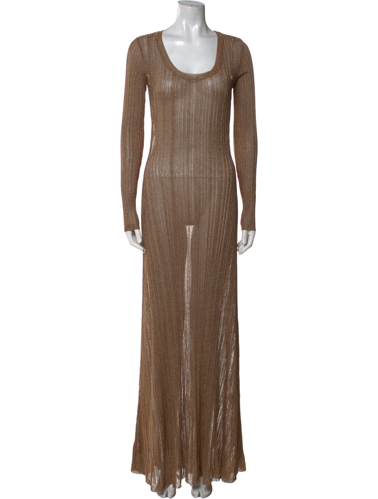 Zeynep Arçay Scoop Neck Long Dress