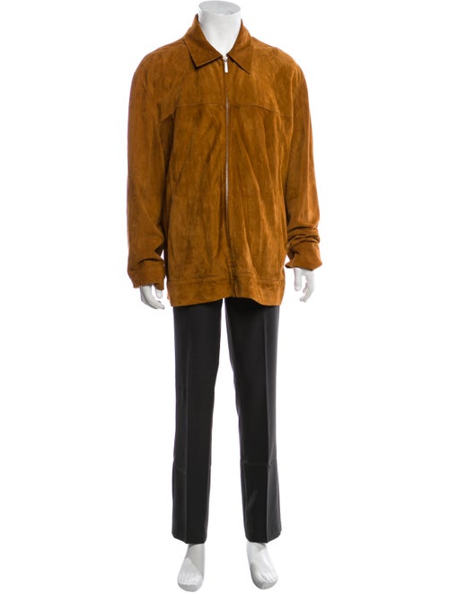 Zegna Sport Leather Overcoat