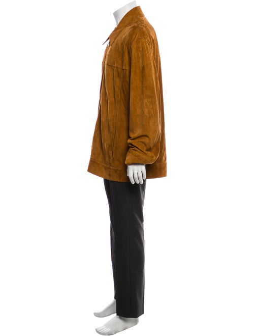 Zegna Sport Leather Overcoat