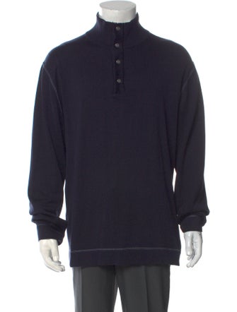 Zegna Sport Turtleneck Long Sleeve Polo Sweater