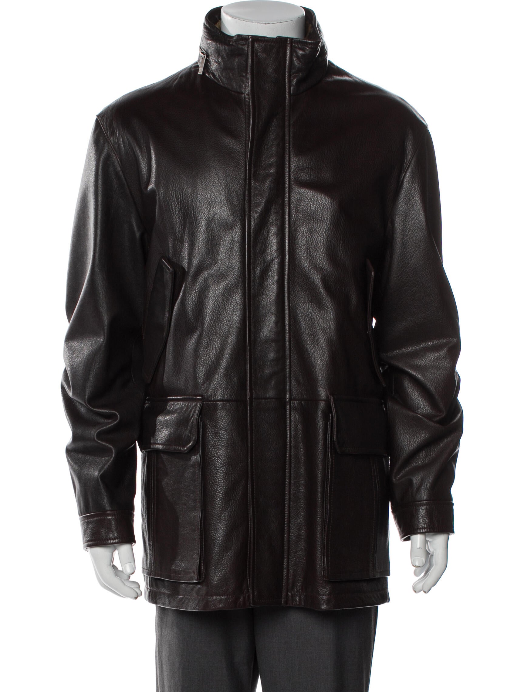 Zegna Sport Lamb Leather Parka