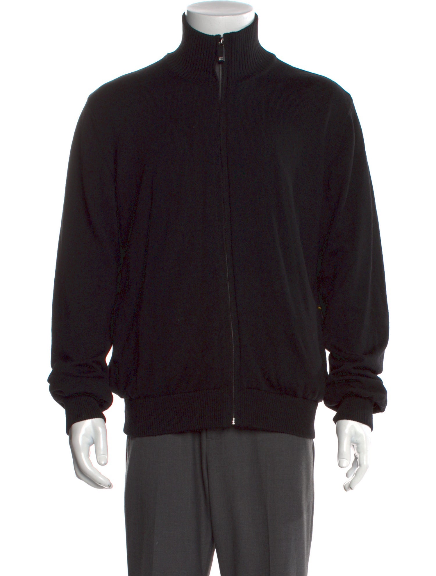 Zegna Sport Wool Turtleneck Cardigan