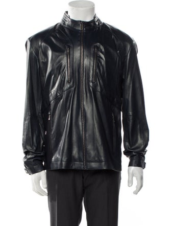 Zegna Sport Leather Moto Jacket