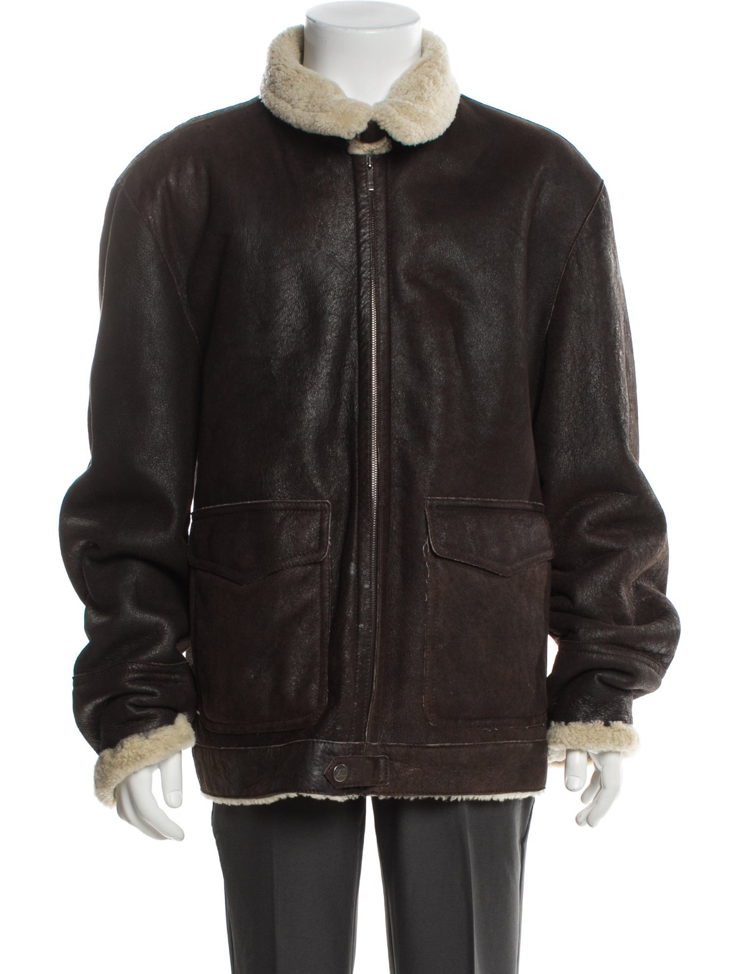 Zegna Sport Leather Moto Jacket