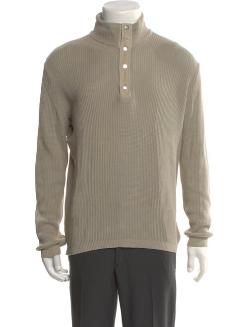Zegna Sport Mock Neck Long Sleeve Pullover