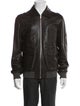 Zegna Sport Leather Bomber Jacket