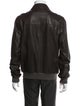 Zegna Sport Leather Bomber Jacket