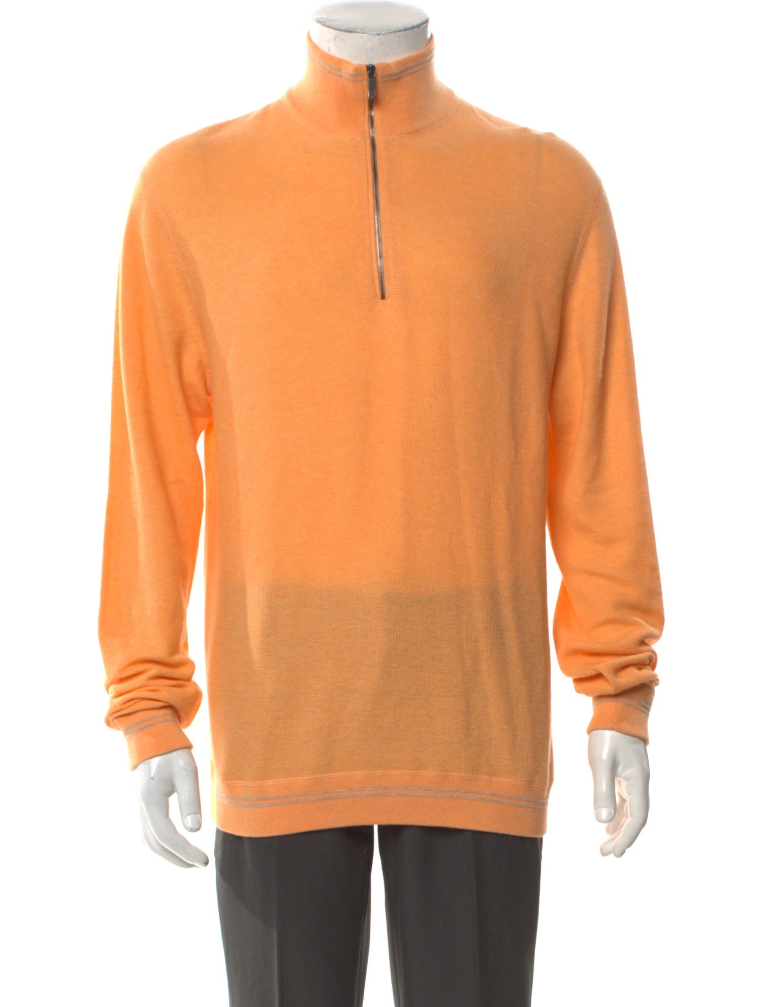 Zegna Sport Mock Neck Long Sleeve Pullover w/ Tags