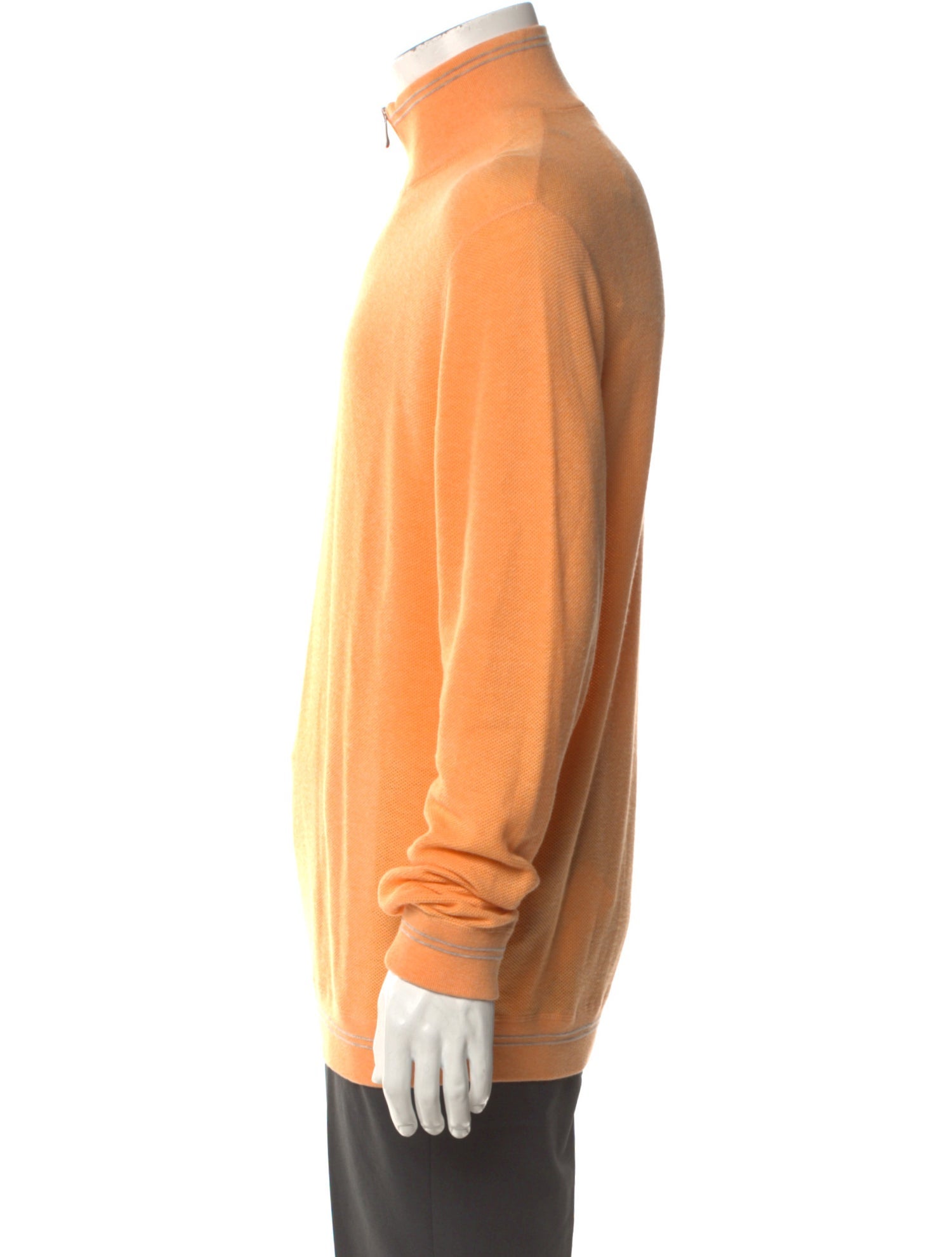 Zegna Sport Mock Neck Long Sleeve Pullover w/ Tags