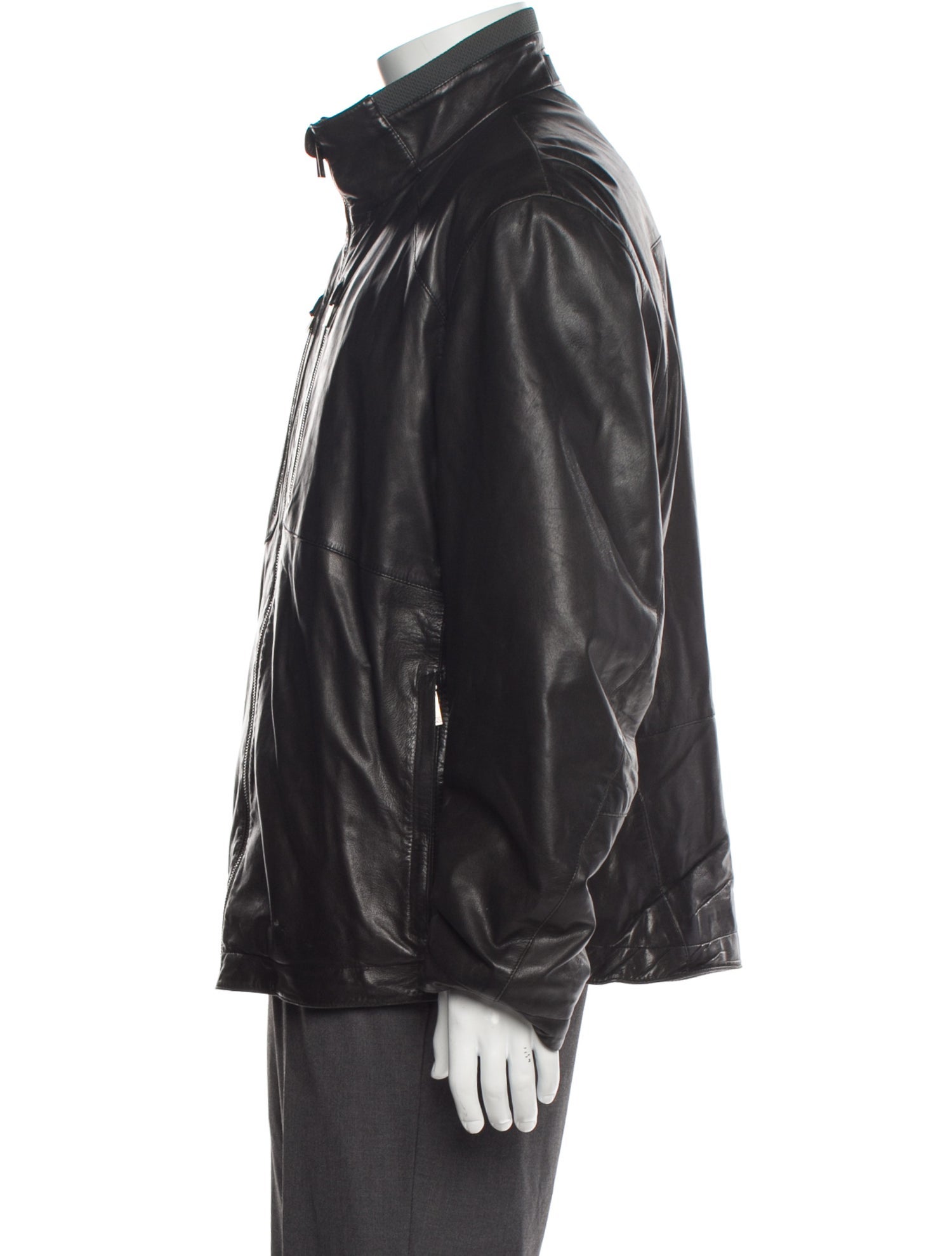 Zegna Sport Leather Moto Jacket