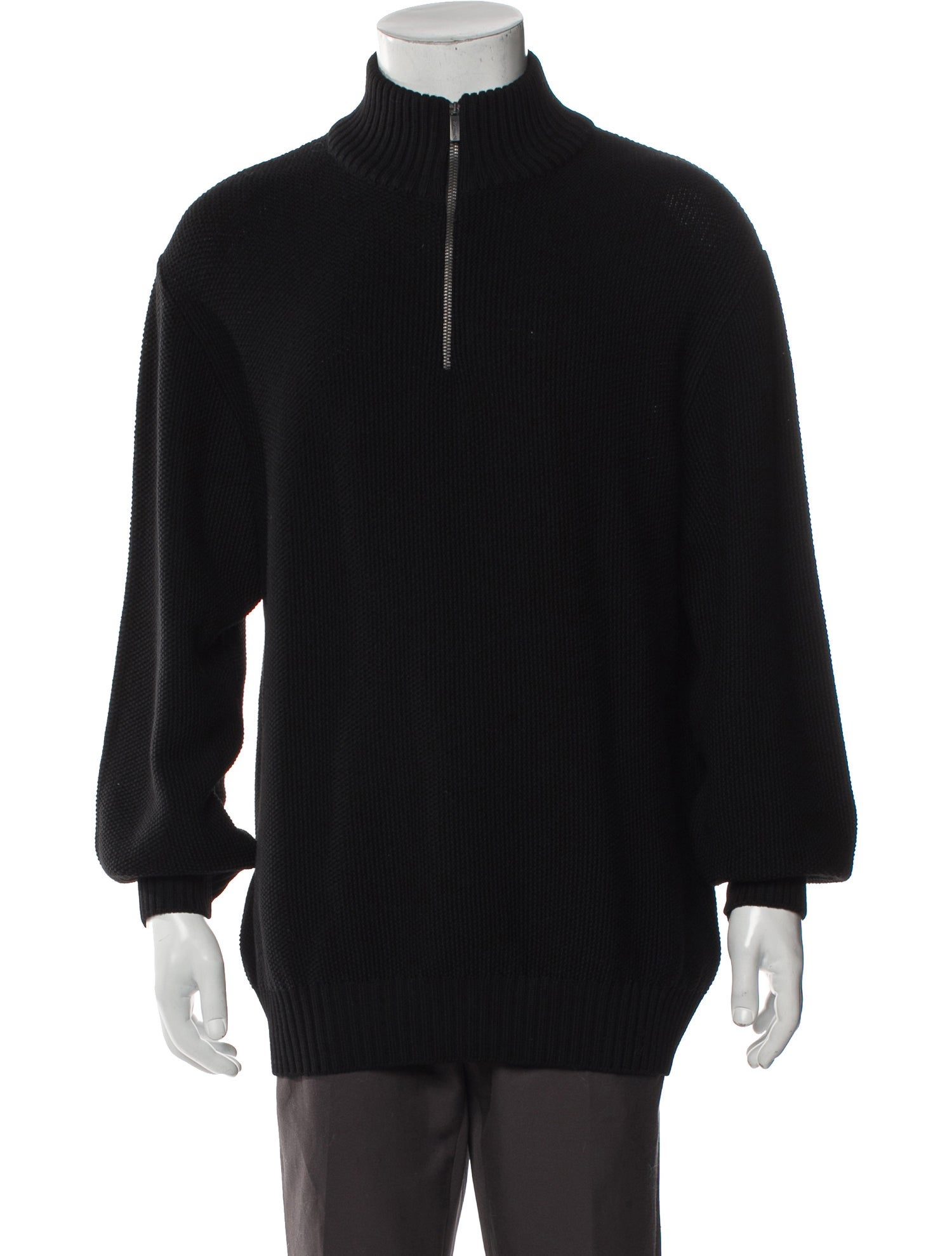 Zegna Sport Wool Turtleneck Polo Sweater