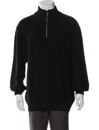 Zegna Sport Wool Turtleneck Polo Sweater