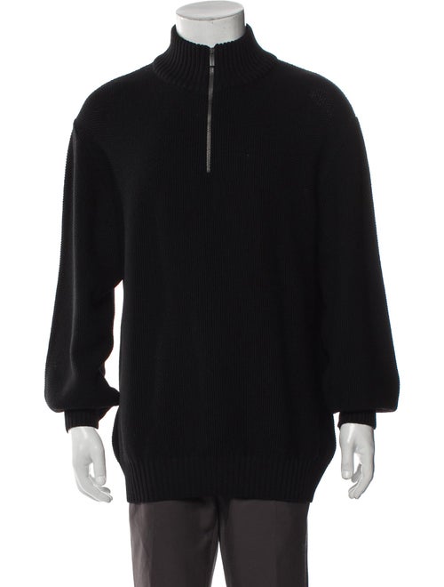 Zegna Sport Wool Turtleneck Polo Sweater