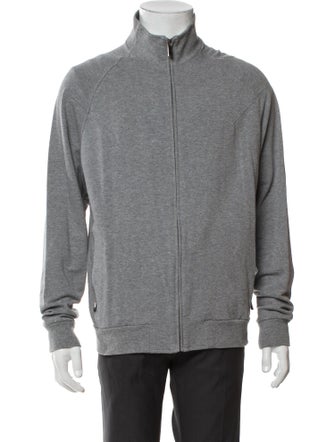 Zegna Sport Mock Neck Long Sleeve Cardigan
