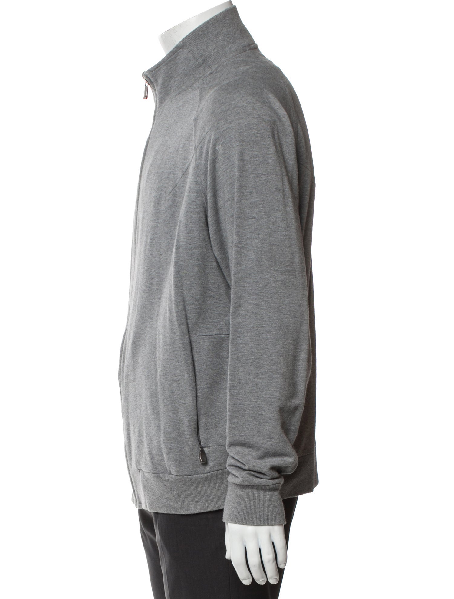 Zegna Sport Mock Neck Long Sleeve Cardigan