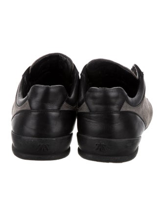 Zegna Sport Leather Printed Sneakers