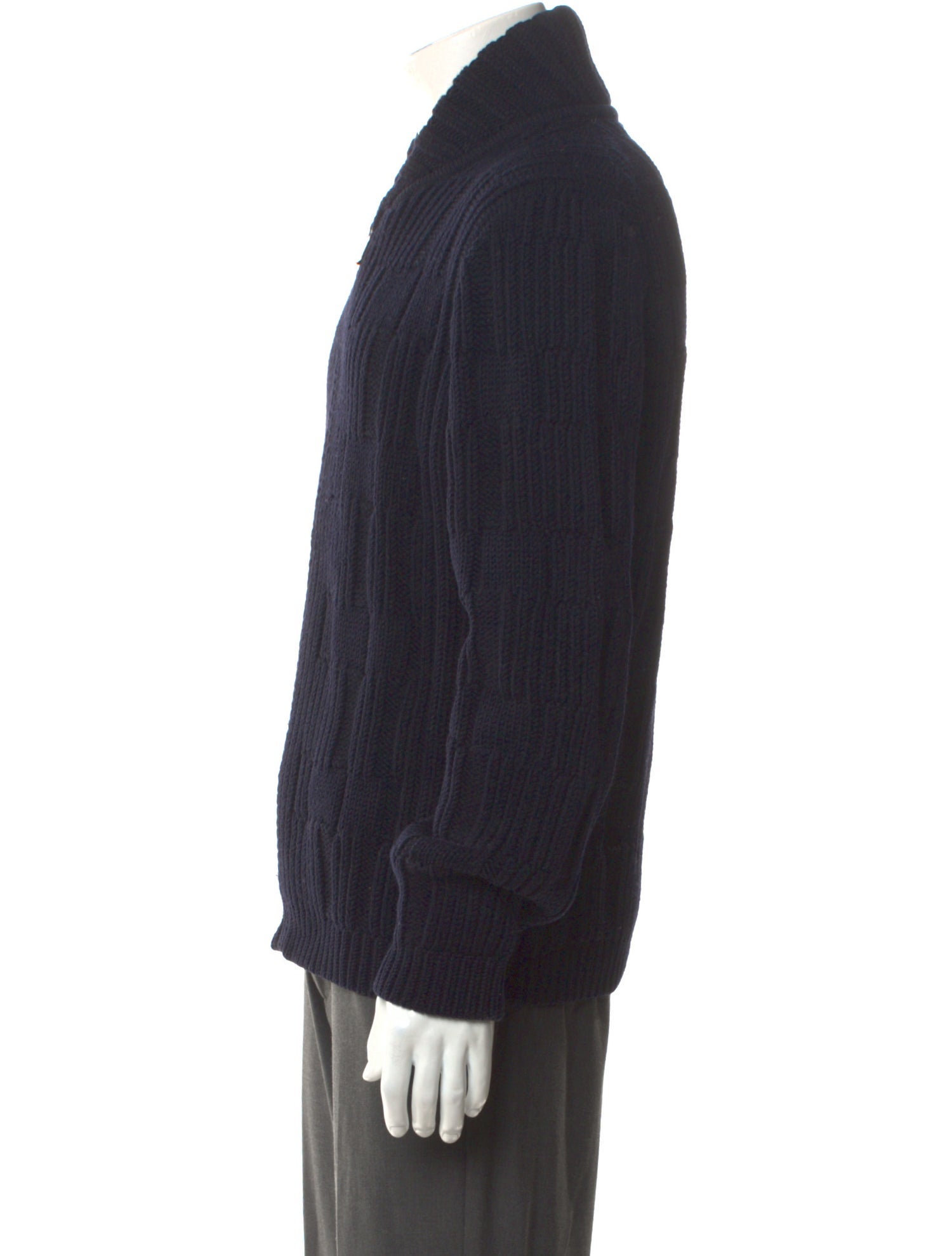 Zegna Sport Wool Mock Neck Cardigan