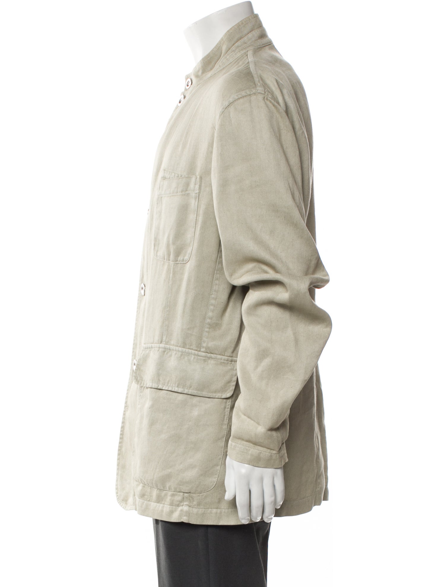 Zegna Sport Linen Long Sleeve Shirt