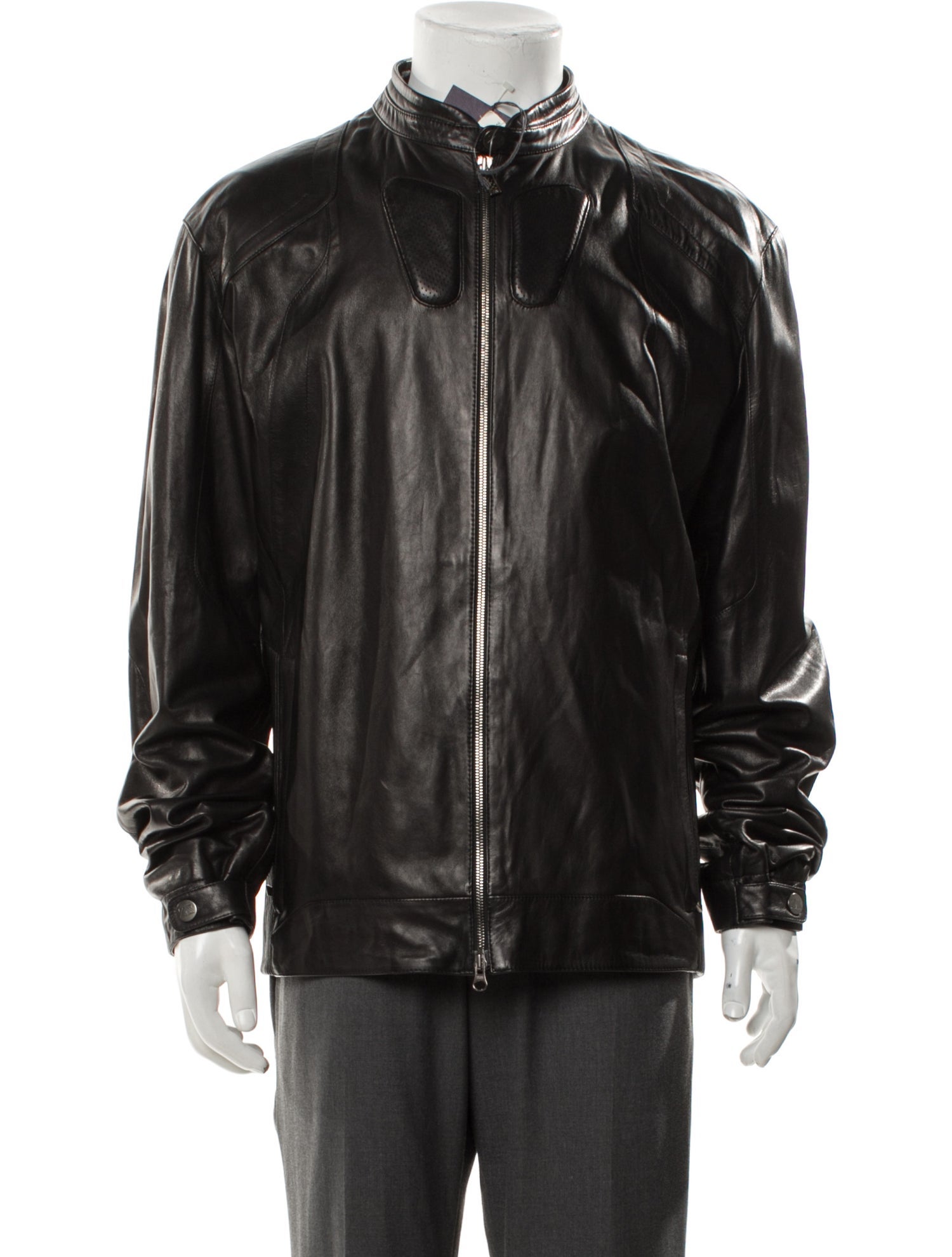 Zegna Sport Leather Moto Jacket
