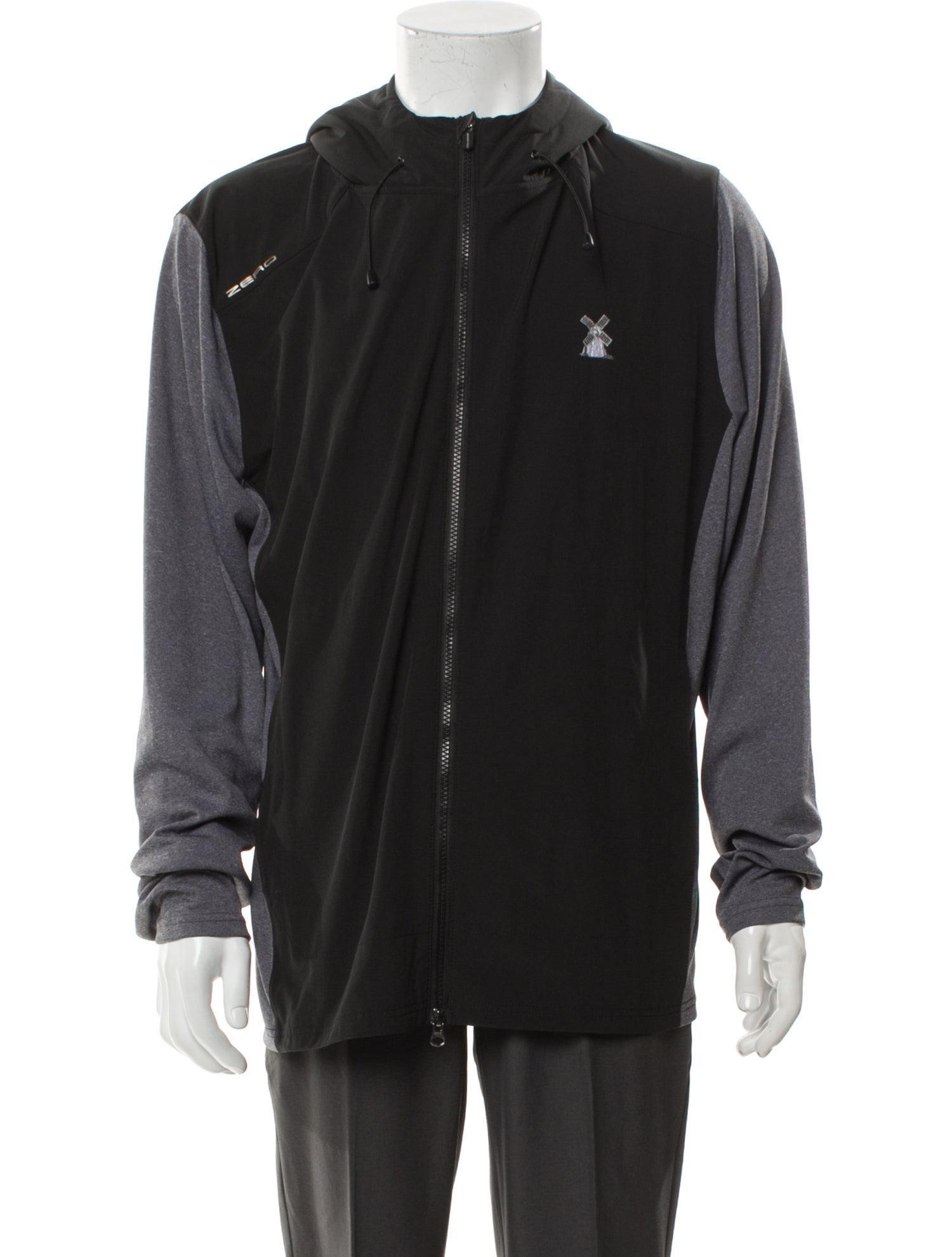 Zero Restriction Colorblock Pattern Windbreaker