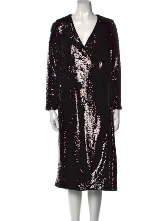 Ganni Sequin Midi Length Dress w/ Tags Black Dresses, Clothing