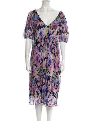 Ganni Dresses Printed Midi Length Dress Us8, Dk38 | M