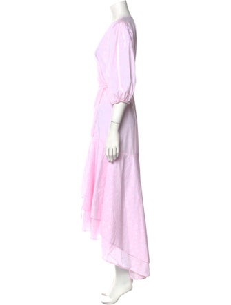 Ganni V-Neck Long Dress