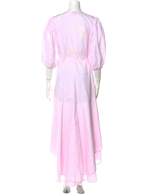 Ganni V-Neck Long Dress