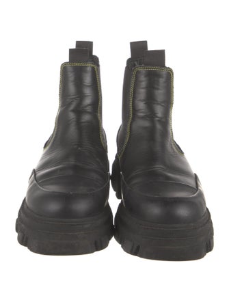 Ganni Leather Chelsea Boots