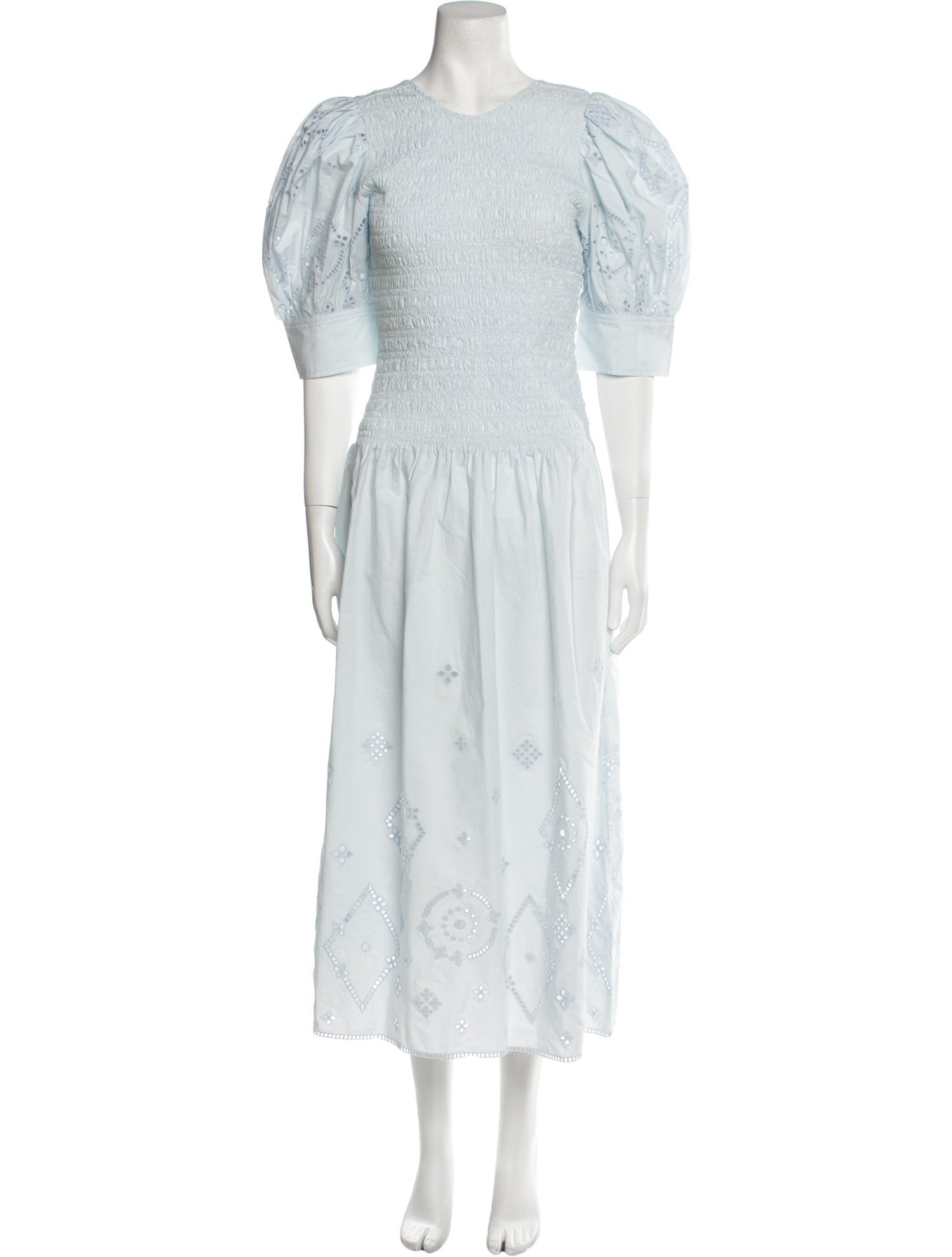 Ganni Crew Neck Long Dress