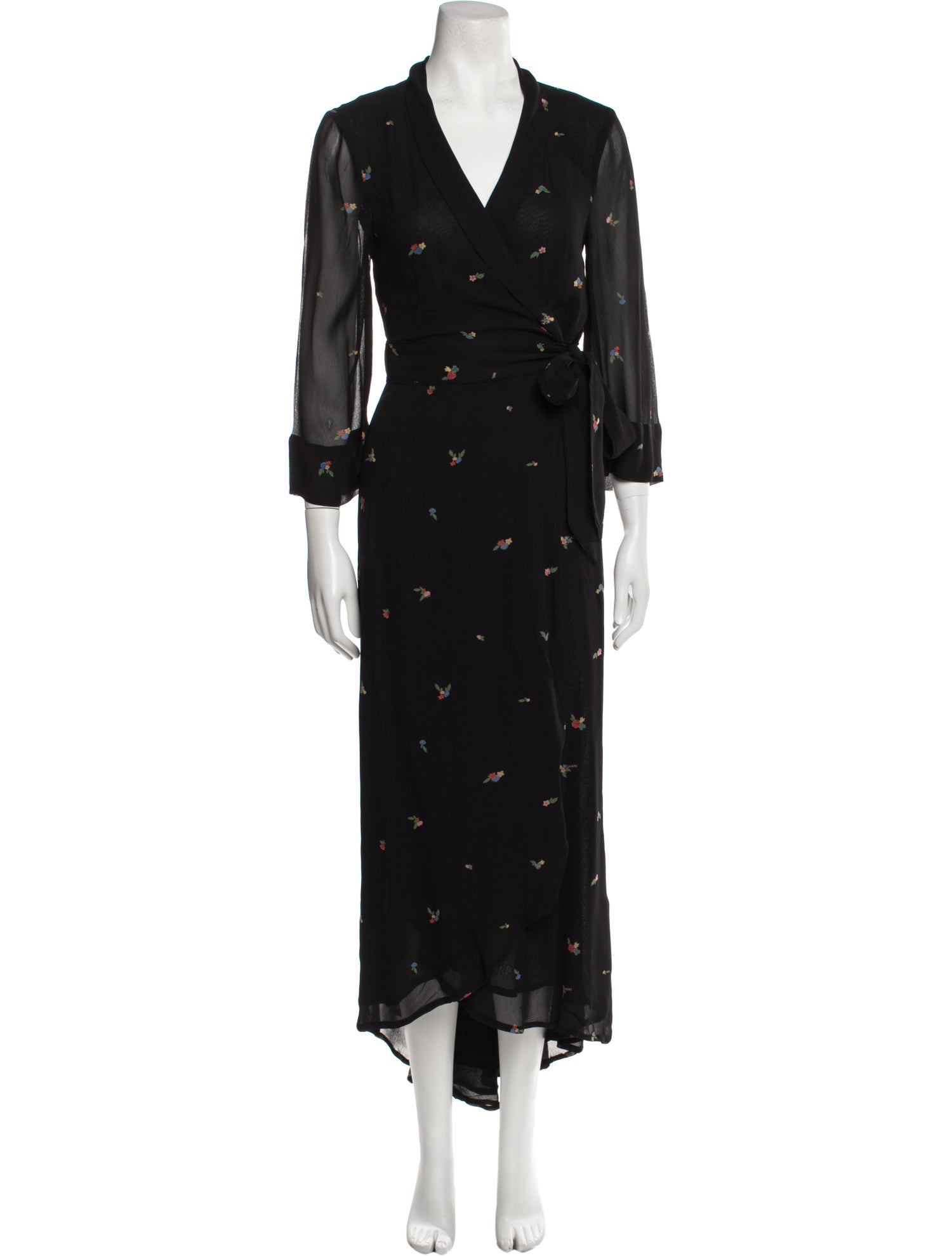 Ganni Floral Print Long Dress