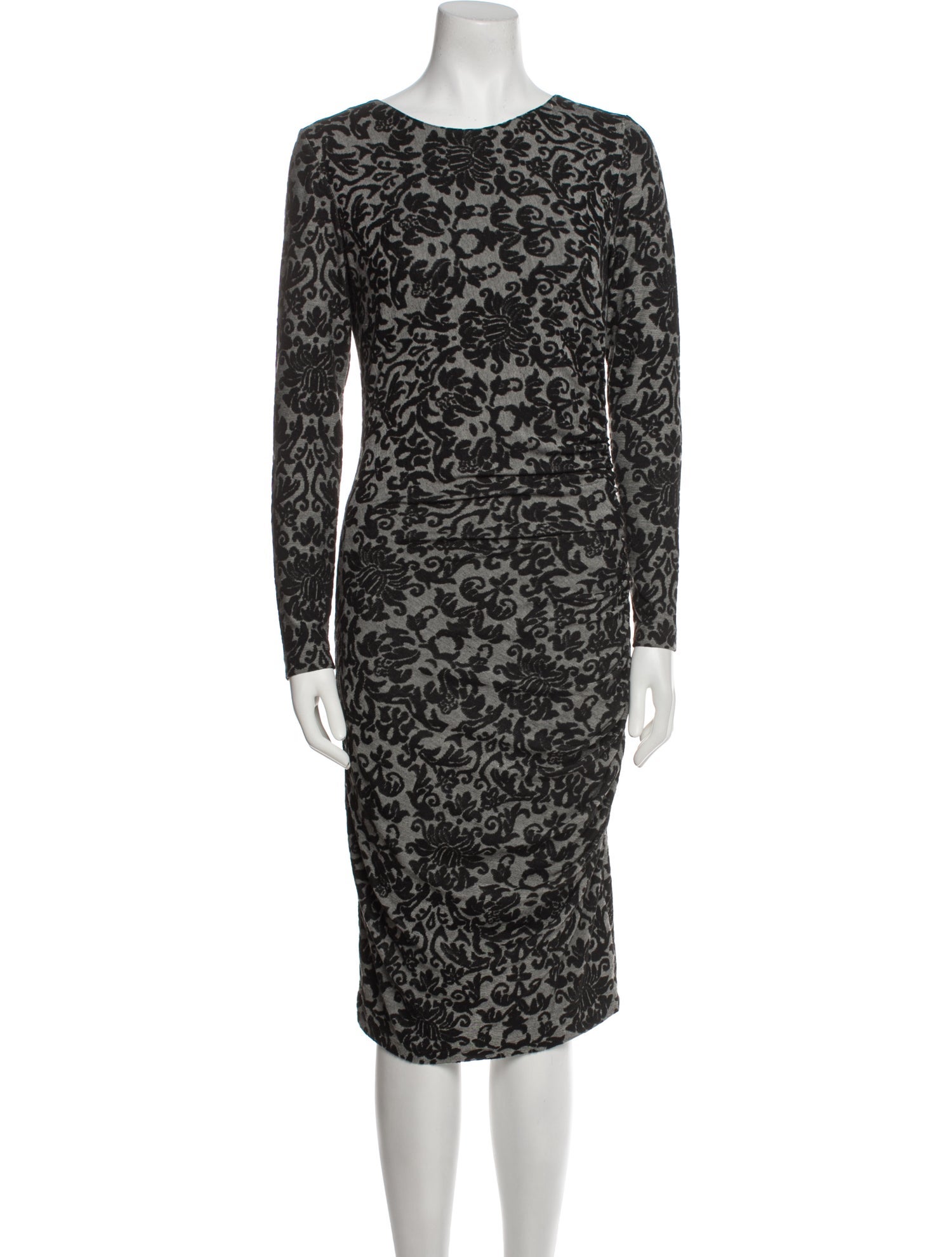 Ganni Printed Knee-Length Dress