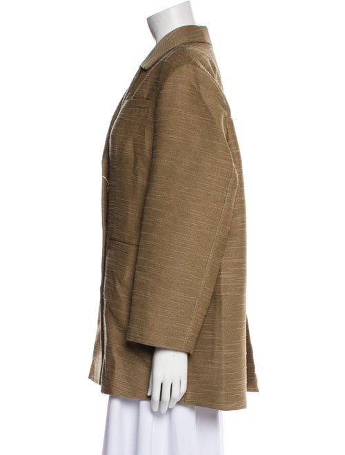 Ganni Plaid Print Blazer