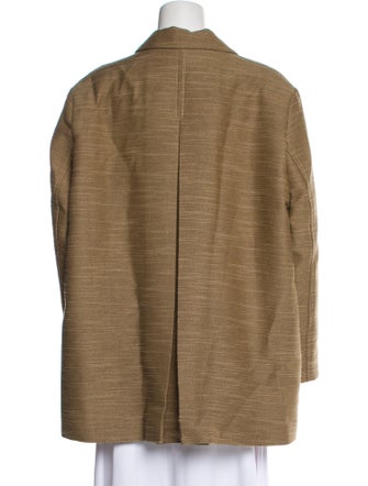 Ganni Plaid Print Blazer