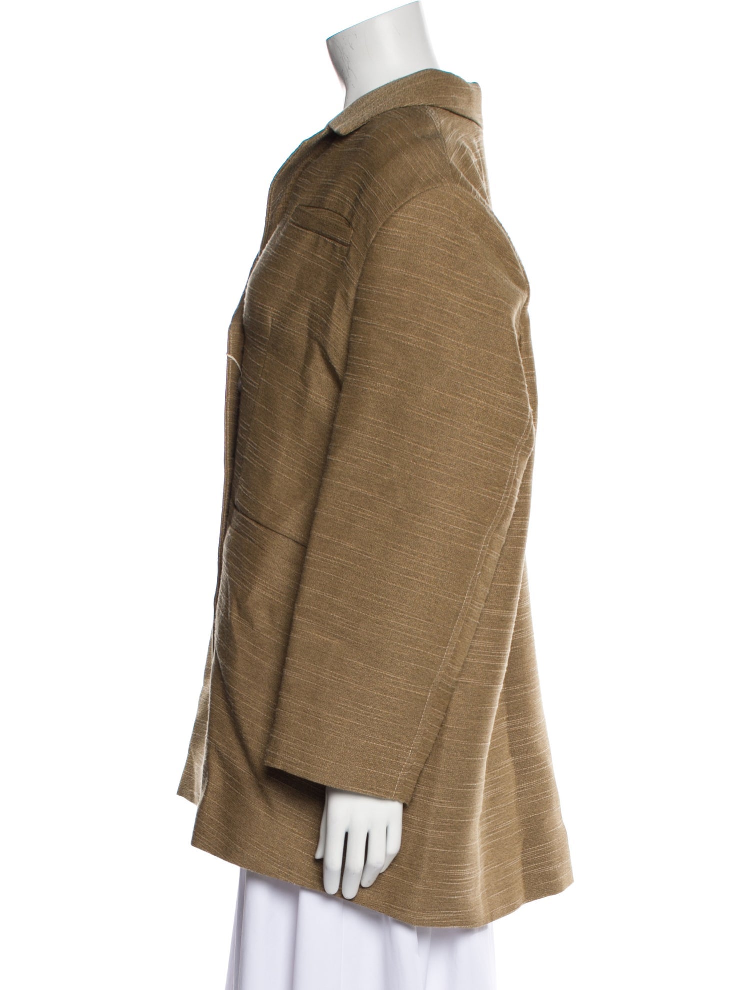 Ganni Plaid Print Blazer