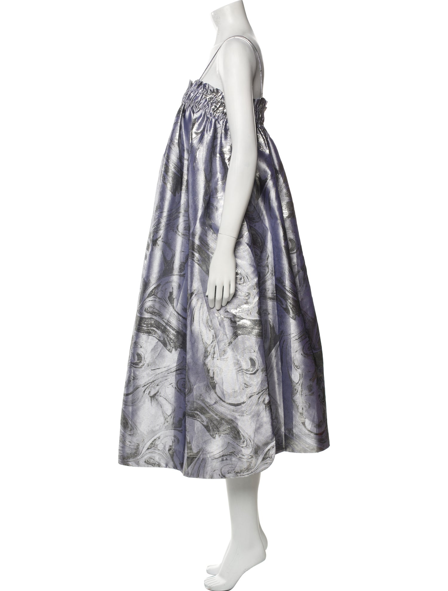 Ganni Printed Midi Length Dress