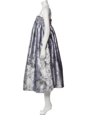 Ganni Printed Midi Length Dress